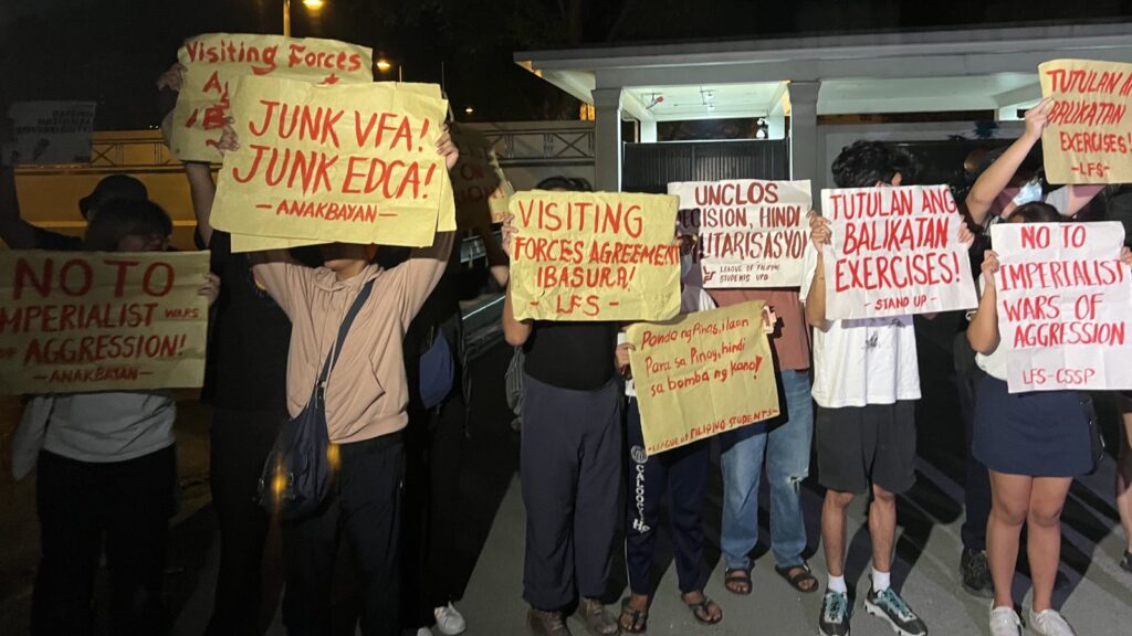 PISTON - youth activists protest EDCA at US Embassy