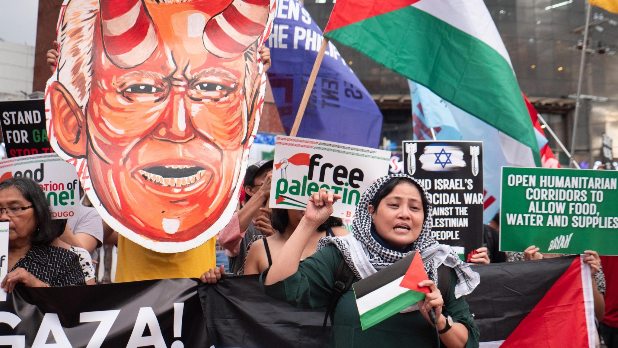 PISTON - a protest in the Philippines in support of Palestine
