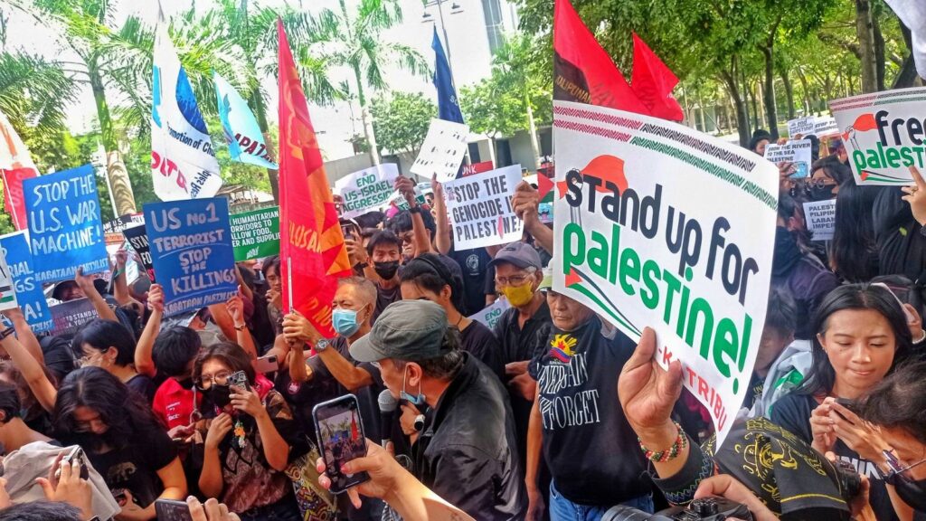 PISTON joins protests at Israeli Embassy in Manila